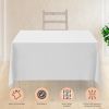 2 Square Tablecloth Covers 70x70 Inch Table Cloths for Square or Round Table 200 GSM Washable Wrinkle Resistant Fabric for Weddings Kitchen Restaurant
